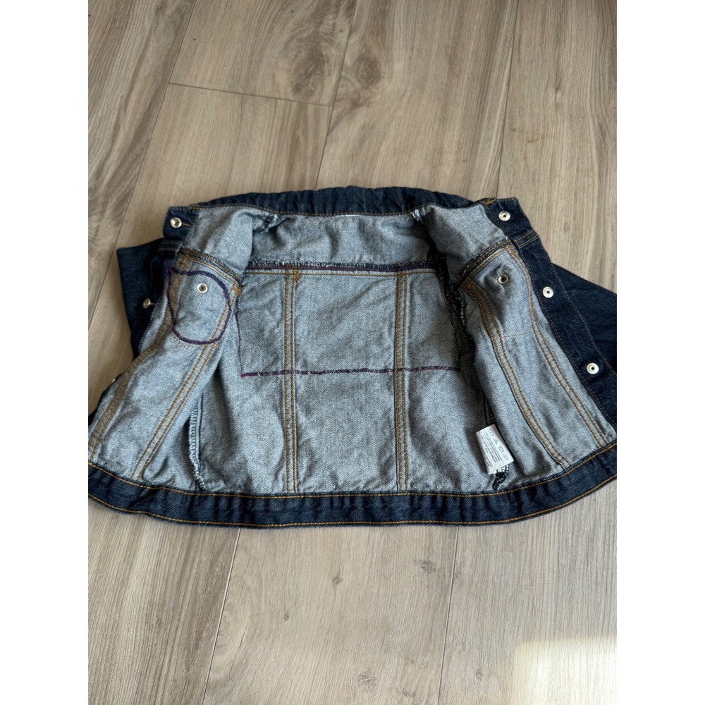 Wrangler NASA Denim Jacket Toddler Boys 3T Dark Wash Blue Jean Jacket‎ Custom - Picture 4 of 10